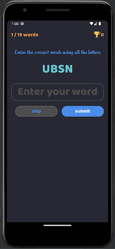 unscramblewords Screen 2