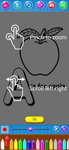 Coloring Letters and Animals