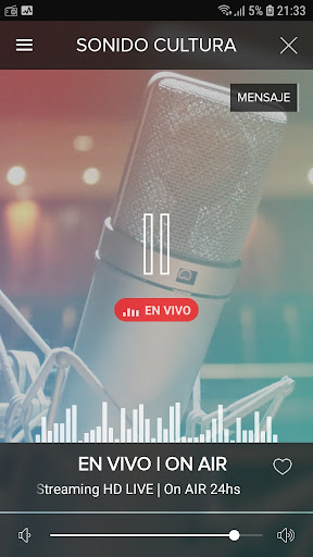 Android application Sonido Cultura screenshort