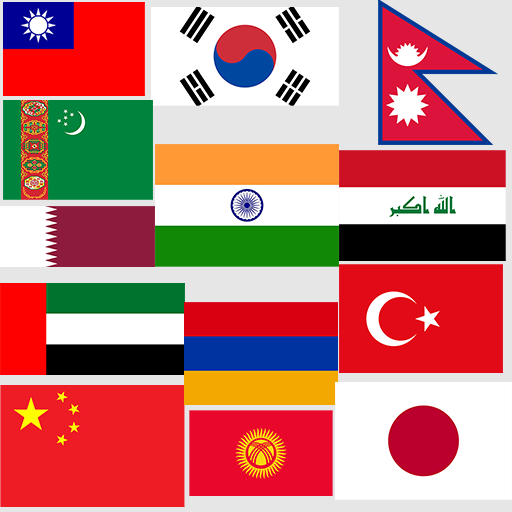 Asian Flag Stickers