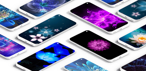 Glowing Flowers Wallpaper