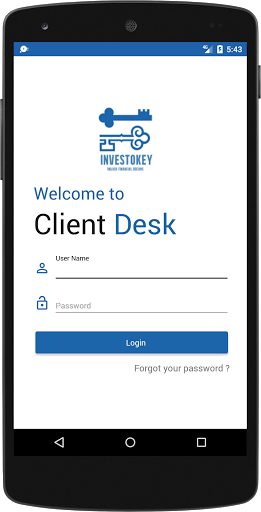Android application Investokey screenshort