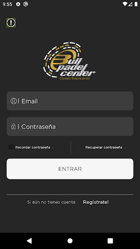 Android application Bullpadel Center screenshort