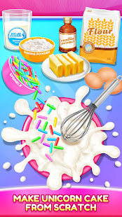 Unicorn Rainbow Cake-Diy Sweet Galaxy Desserts 1.2 APK screenshots 1