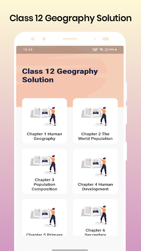 Android application Class 12 Geography Solution screenshort