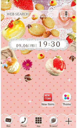 Android application Cute Wallpaper Sweets Parade screenshort