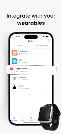 Screenshot of HubFit