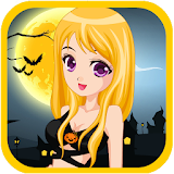 Halloween dress up game icon