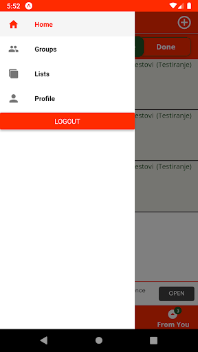 Whats Done: Shared ToDo Tasks Screen 3