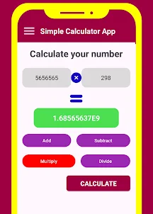 Simple Calculator App