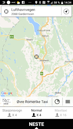 Taxi Romerike Screen 2