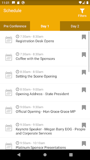 SBMAQ Conference Portal Screen 3
