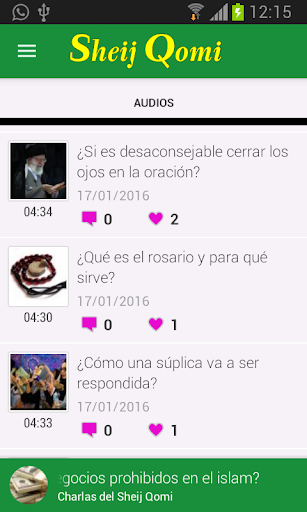 Las Charlas del Sheij Qomi Screen 2