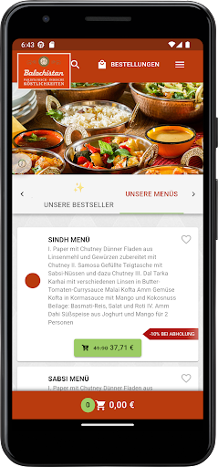 Balochistan Lieferservice Screen 2