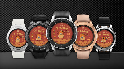 Android application Funny Little Tiger For Wear OS screenshort