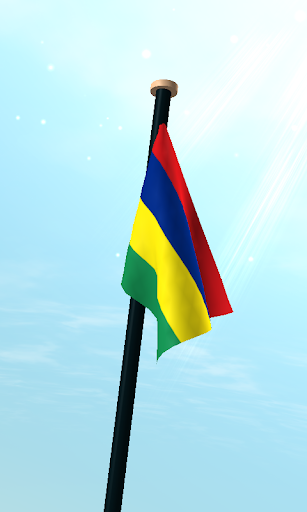 Mauritius Flag 3D Free Screen 3