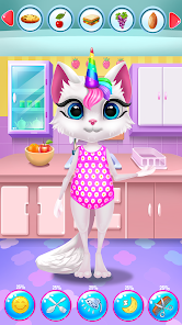 Screenshot 2 Kitty Kate Unicorn Daily Care android