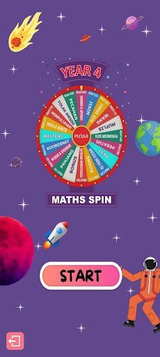 Android application Maths Spin Year 4 screenshort