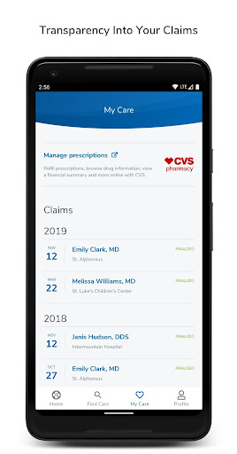 Android application Blue Cross of Idaho screenshort