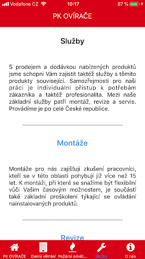 Otvírače oken Screen 3