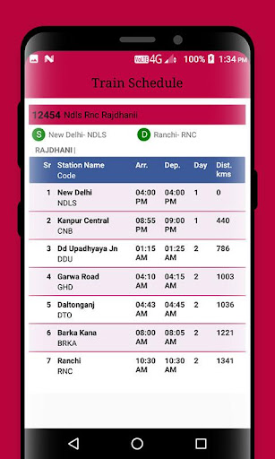 Train PNR Check Screen 3