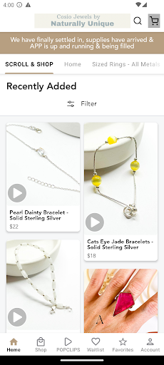 Android application Naturally Unique Boutique screenshort