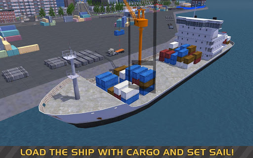 Télécharger Gratuit Truck & Crane SIM: Navire cargo APK MOD (Astuce) 2