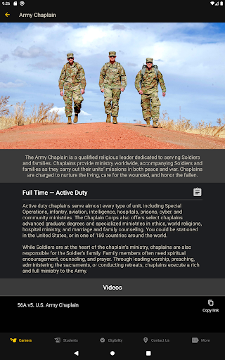 U.S. Army Chaplain Careers