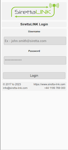 Android application SirettaLINK Mobile screenshort