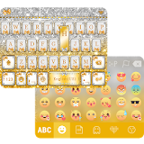 Glitter Gold Emoji Keyboard icon