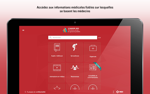Screenshot of Le Manuel MSD grand public