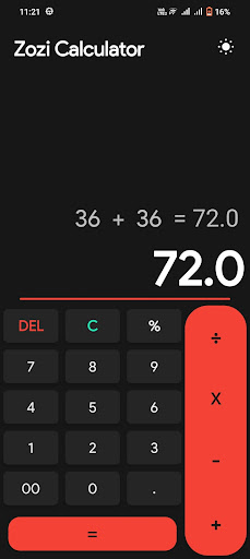 Zozi Calculator Screen 3
