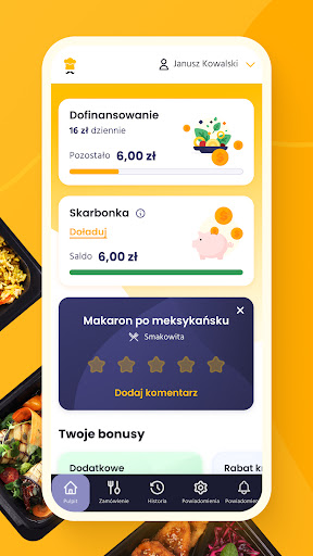 Android application SmartLunch screenshort
