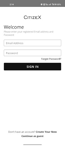 Android application CitizeX screenshort