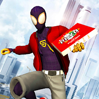 Ultimate Flying Spider Hero Pizza Delivery