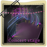 concert stage design icon