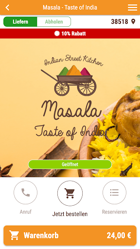 Android application Masala - Taste of India screenshort