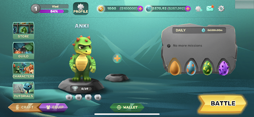 Android application DinoWars - Dino Clash screenshort