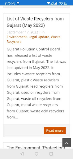 EHS Legal Updates (INDIA) Screen 3