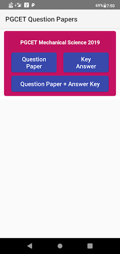 PGCET Question Papers Screen 3