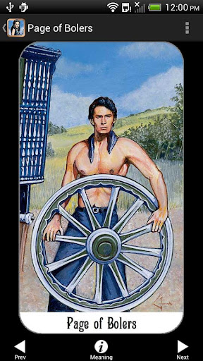 Screenshot of Buckland Romani Tarot