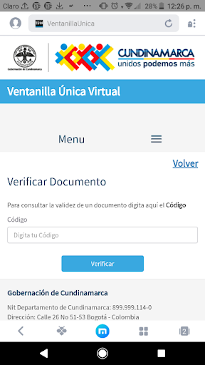 Cundinamarca Virtual Screen 2