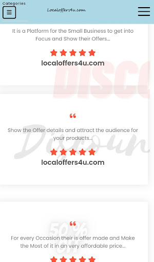 Android application LocalOffers4U screenshort