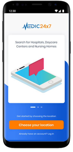 Android application Medic24x7 screenshort