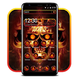 Fire Skull Cool Theme icon