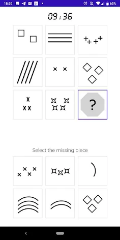 iQT: Raven IQ Test - Screenshot 3