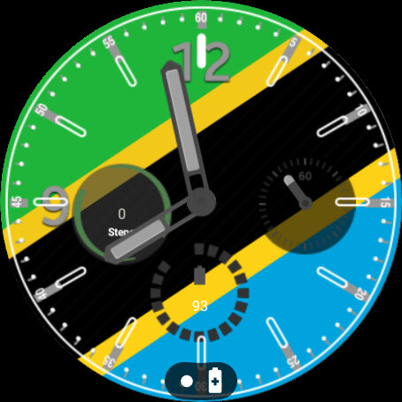 Android application Tanzania Flag Watchface screenshort