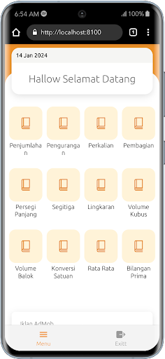 Android application Matematika Dasar screenshort