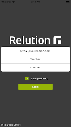 Android application Relution Teacher screenshort