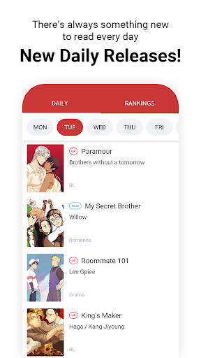 Lezhin Comics - Daily Releases - Apps On Google Play